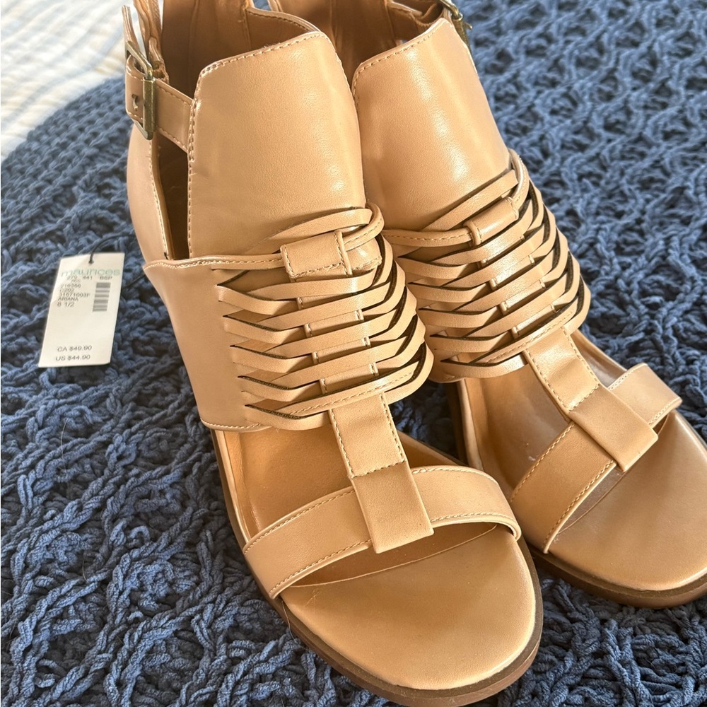 Maurices Beige Strappy Sandals